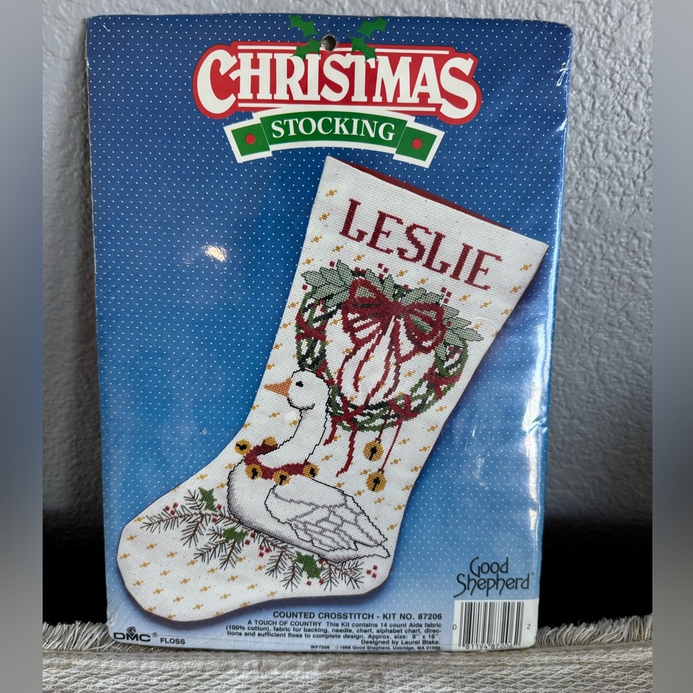 Vintage New-Good Shepherd- Counted Cross Stitch- Christmas Stocking Kit 87206